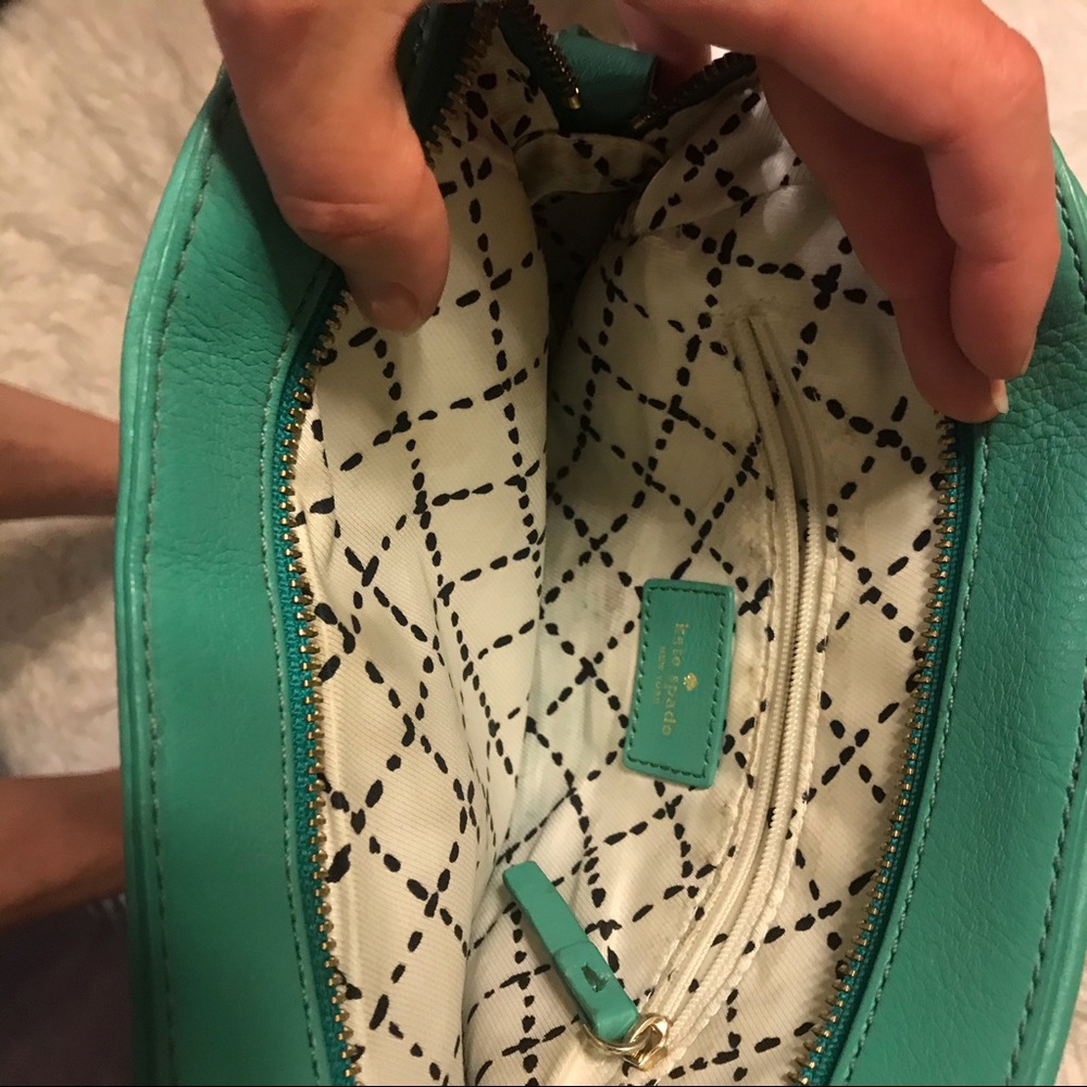 Vintage turquoise Kate Spade crossbody small bag